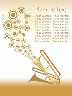 Saxophone isolated on nice background clipart