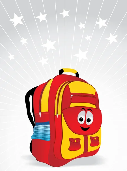 Шкільна сумка для дитини Векторні ілюстрації — стоковий вектор