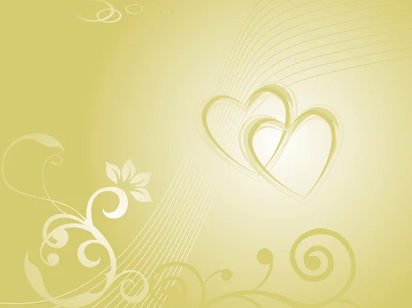 Seagreen floral fond valentin — Image vectorielle