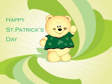 St. patric day cartoon background clipart