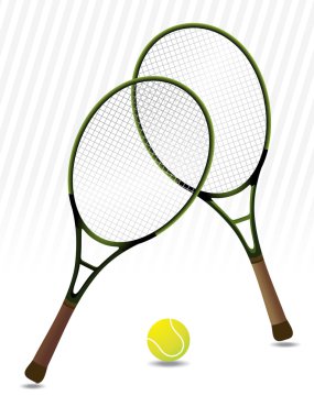 Tenis rackets background clipart