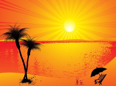 Summer background, design8 clipart