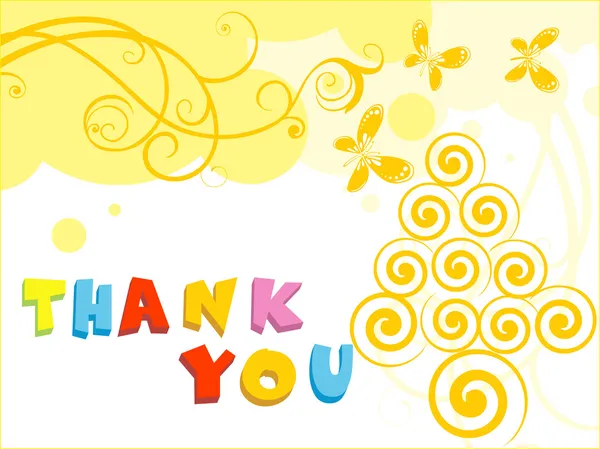 Illustration for thank you — Stock Vector