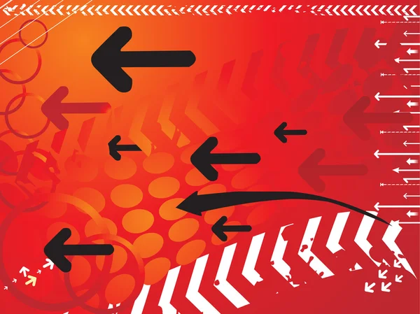 Technologie-Hintergrund in Rot — Stockvektor