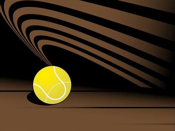 Μπάλα του τένις σε αφηρημένα φόντο — Διανυσματικό Αρχείο