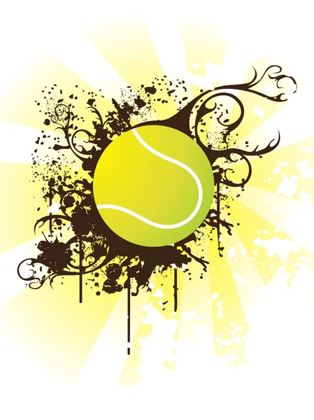 Bola de tênis, ilustração —  Vetores de Stock
