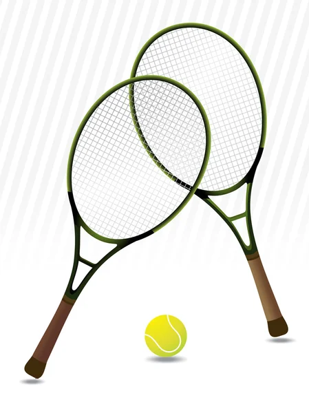 Tenis rackets background — Stock Vector