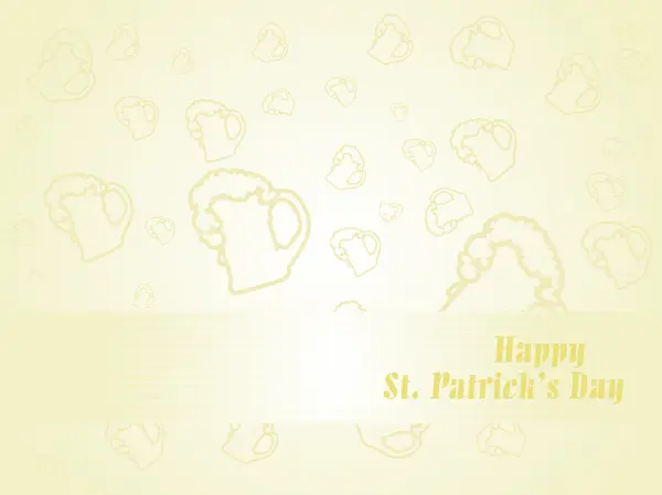 St. patrick's mug background — Stock Vector