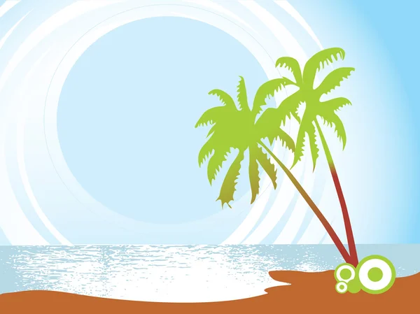 Вектор літнього пляжу — стоковий вектор