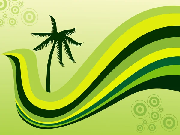 Стилізований фон з пальмою — стоковий вектор