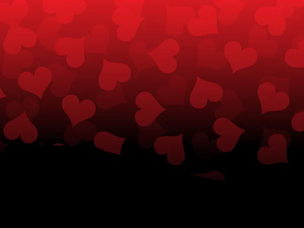 Papier peint coeur romantique — Image vectorielle