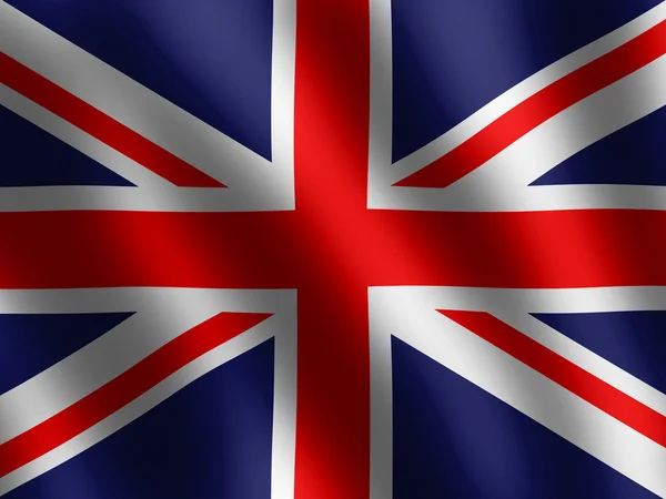 Anglia hullámzó zászlaja — Stock Fotó
