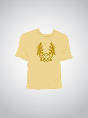 vektör çizim izole tshirt