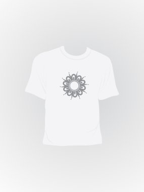 vektör çizim izole tshirt