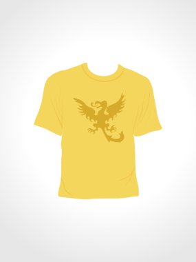 vektör çizim izole tshirt