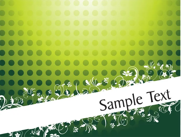Floral background for sample text — Stock Vector