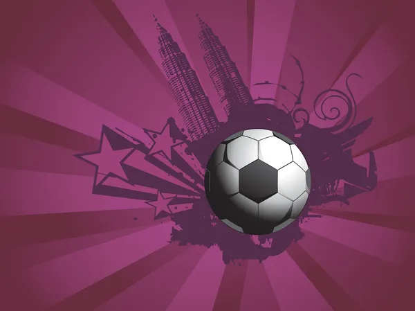 Wallpaper soccer city background — Stock Vector
