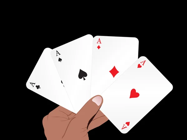 Hrací kartu pozadí — Stockový vektor