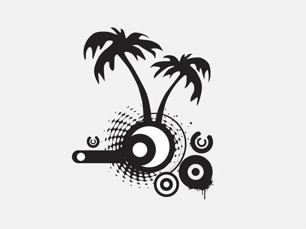 Векторні тропічні пальми — стоковий вектор
