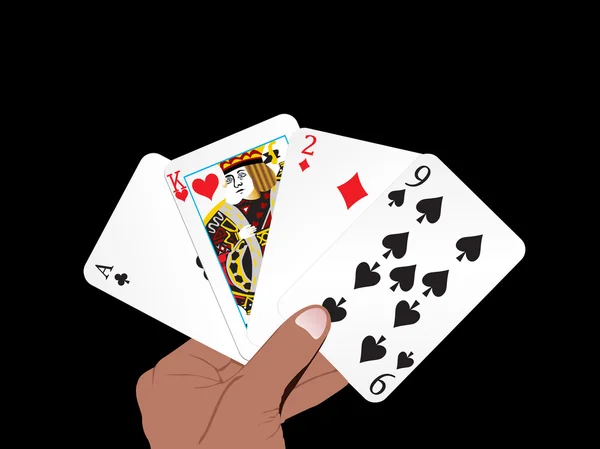 Jogando fundo de cartão — Vetor de Stock