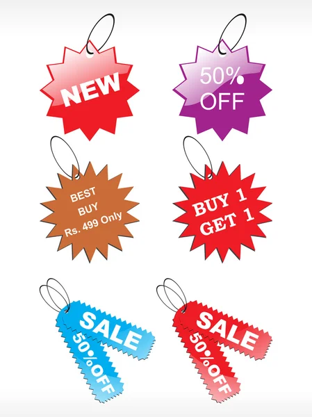 Vector tag for special discount — Stock Vector