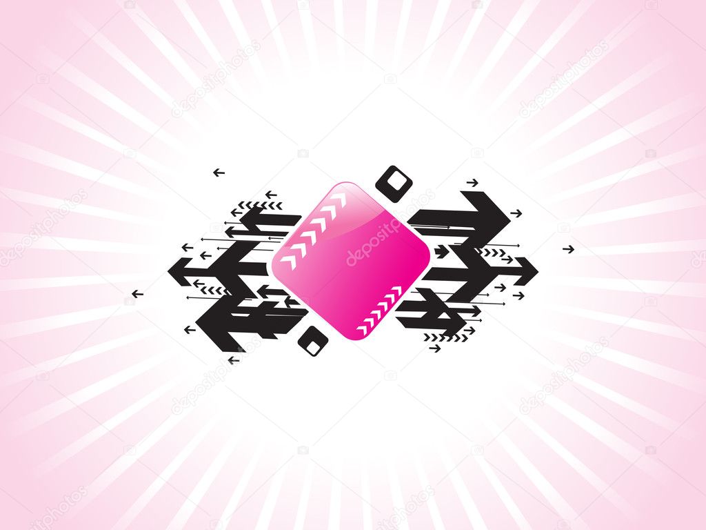 Wallpaper aero elements with text field, pink