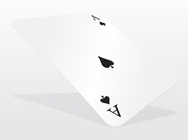 Vector ace of playing card clipart