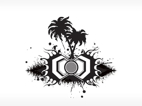 Logo vector palmboom geïsoleerd — Stockvector