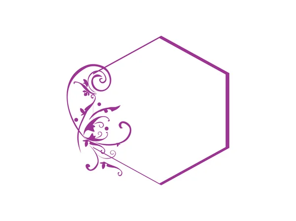 Vector purple frame — Stock Vector