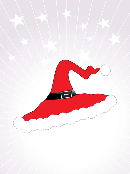 Casquette de Père Noël vectoriel, illustration — Image vectorielle