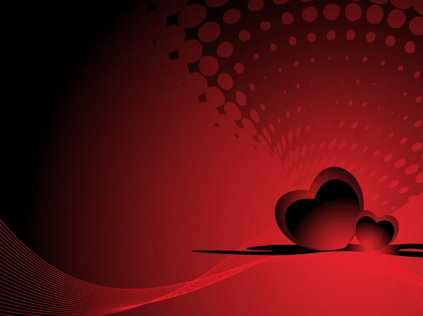Valentines coeur brillant — Image vectorielle
