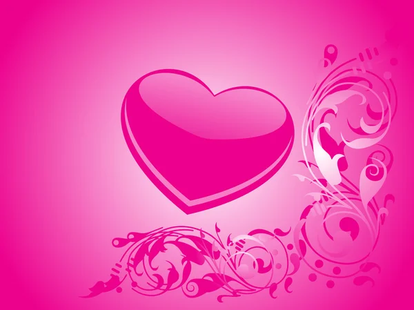 Valentine brilhando coração, banner59 — Vetor de Stock