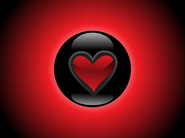 Valentines brillant coeur, bannière 69 — Image vectorielle