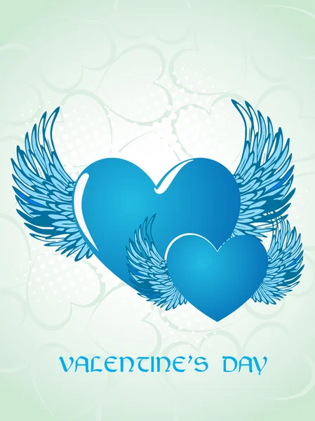 Romantische illustratie voor dag van de Valentijnskaart — Stockvector