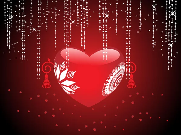 Romantik arka plan Sevgililer günü için — Stok Vektör