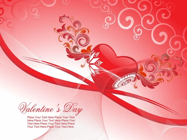 Fondo romántico para el día de San Valentín — Vector de stock