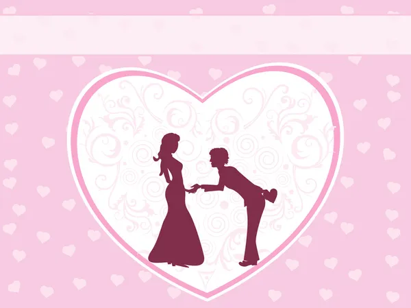 Fondo romántico para el día de San Valentín — Archivo Imágenes Vectoriales