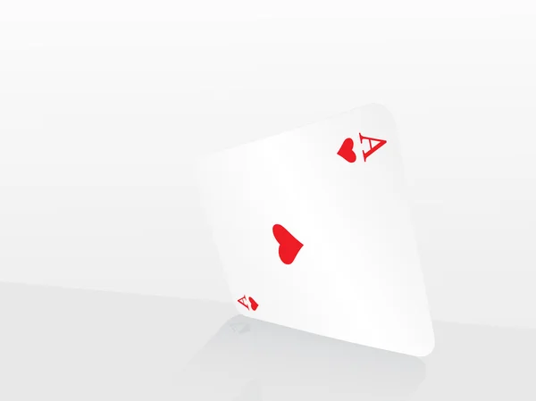 Vector ás de cartas de baralho — Vetor de Stock