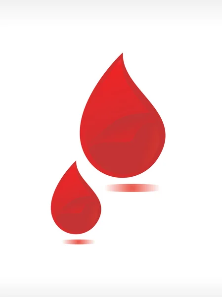 Ilustración de gota de sangre vectorial — Vector de stock