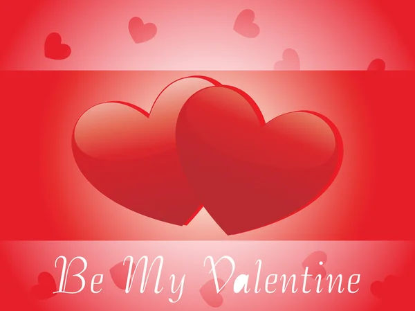 San Valentín corazones brillantes — Vector de stock