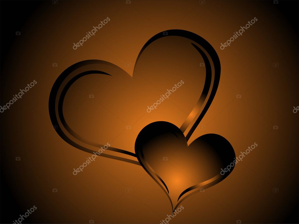 Two romantic heart, wallpaper Stock Vector Image by ©alliesinteract #3111127