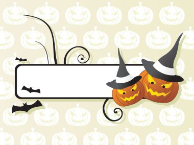 Frame on halloween background clipart