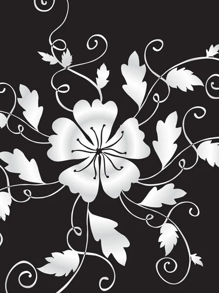 Série florale décorative vectorielle _ 19 — Image vectorielle