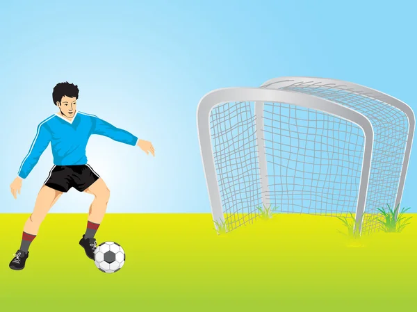 Векторный футбольный фон — стоковый вектор