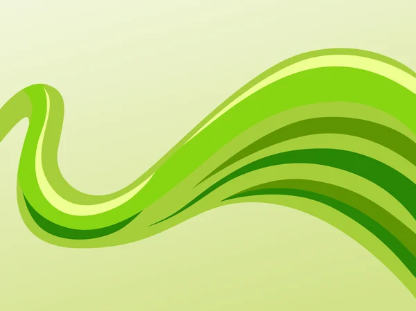 Vektor grüne Wellen Hintergrund — Stockvektor