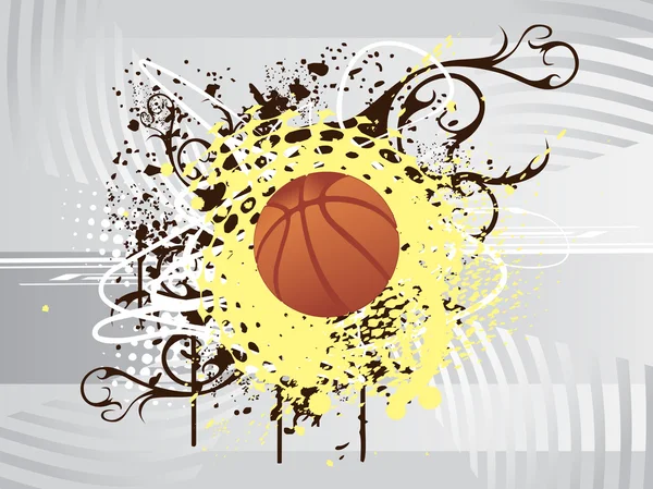 Vector illustration of basketball — Stock Vector