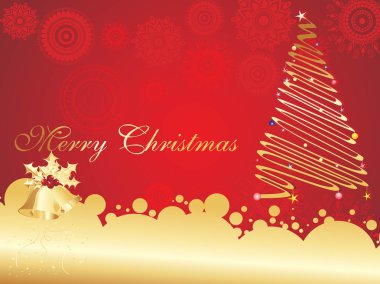 Vector background for merry christmas day clipart