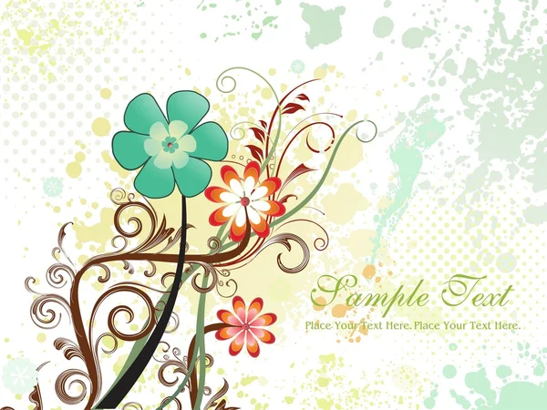 Texture background with floral — Stock Vector
