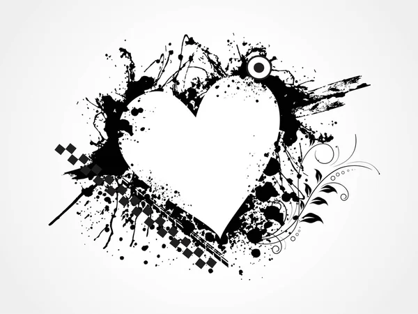 Coeur grincheux pour la Saint Valentin — Image vectorielle