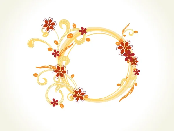 Cadre floral décoré vectoriel — Image vectorielle